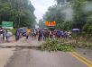 Indígenas bloqueiam BR-174 no km 77 e provocam fila quilométrica nos dois sentidos. VEJA VÍDEO