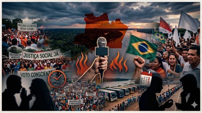 PRÉ-CAMPANHA EM EBULIÇÃO NO AMAZONAS: PRESSA, CORAGEM E MUITO JOGO ESCONDIDO