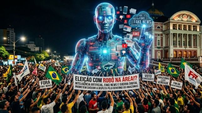 ELEIÇÃO COM ROBÔ NA ÁREA!: INTELIGÊNCIA ARTIFICIAL, FAKE NEWS E GUERRA DIGITAL PROMETEM SACUDIR A DISPUTA PELO GOVERNO DO AMAZONAS