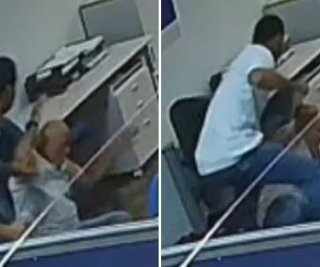 Servidor do INSS é agredido por policial civil armado dentro de agência em Goiânia. VEJA VÍDEO 
