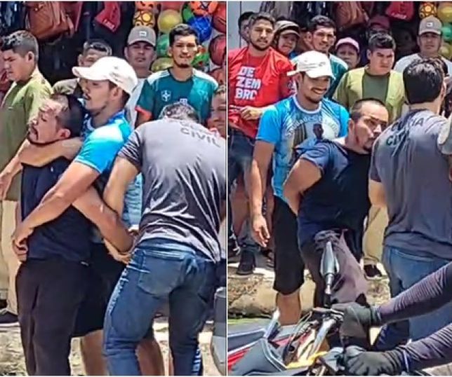 Homem drogado esfaqueia o próprio pai dentro de casa e agride policial civil em Tonantins, interior do Amazonas. VEJA VÍDEO