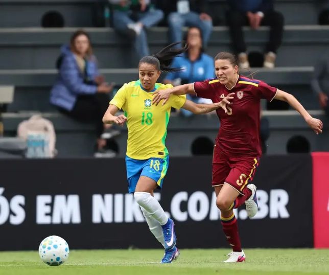 Seleção feminina perde de 2 a 1 para Venezuela em amistoso