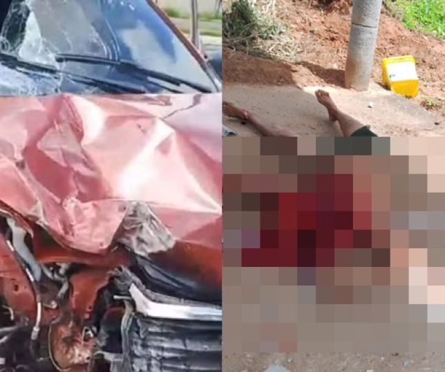 IMAGENS FORTES! Casal morre após carro atropelar bicicleta em rodovia no Ceará; criança fica ferida. VEJA VÍDEOS