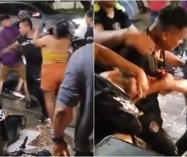 Madrugada vira ringue em Tabatinga e pancadaria generalizada toma conta em frente a boate. VEJA VÍDEO