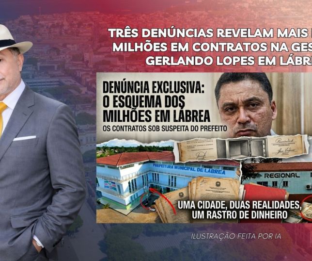 'A BRONCA DO ZACA': SILÊNCIO DOS MILHÕES: PREFEITO GERLANDO LOPES NÃO EXPLICA DENÚNCIAS DE CONTRATOS MILIONÁRIOS NA PREFEITURA DE LÁBREA