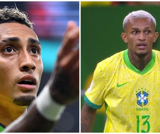 Raphinha e Wesley desconvocados da Seleção Brasileira por lesão