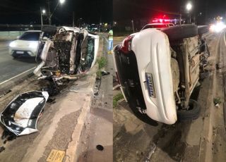 Motorista fica preso às ferragens após grave acidente na avenida Torquato Tapajós, Zona Norte de Manaus. VEJA VÍDEOS