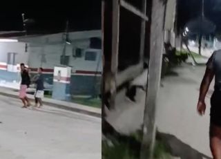 IMAGENS FORTES! Mulher é brutalmente agredida em via pública no interior do Amazonas e caso revolta moradores. VEJA VÍDEO