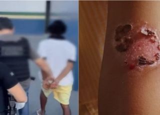 Depca prende pai que usava metal quente para torturar e queimar os filhos de 3, 4 e 7 anos no bairro Cidade de Deus, Zona Norte de Manaus