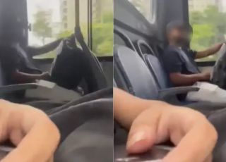 Jovem denuncia assédio dentro de ônibus e grava homem se masturbando ao seu lado. VEJA VÍDEO