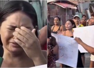 Empresário é acusado de estuprar menina de 12 anos e família cobra justiça em manifestação no bairro Novo Aleixo, Zona Norte de Manaus