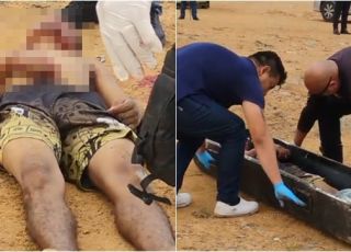 IMAGENS FORTES! Homem é encontrado morto com vários tiros, marcas de tortura e mãos amarradas no bairro Nova Cidade, Zona Norte de Manaus. VEJA VÍDEOS