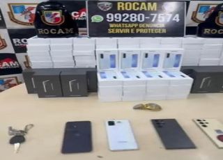 Rocam prende motorista e dois comparsas por furto qualificado e receptação de carga de celulares da empresa Samsung em Manaus. VEJA VÍDEO
