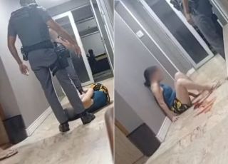 Policial militar chuta rosto de mulher durante abordagem em surto e acaba afastado em São Paulo. VEJA VÍDEO