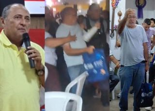 CENA DE FILME DE MÁFIA EM MANAUS: Waldemir Santana manda roubar Ata da eleição para evitar derrota e capanga foge sob chuva de cadeiras