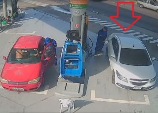 Motorista manda abastecer o tanque do carro e foge sem pagar em posto no bairro da Chapada. VEJA VÍDEO