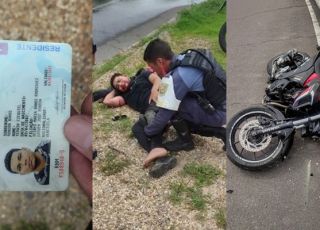 Motociclista venezuelano despenca de viaduto ao tentar fugir de blitz no bairro Japiim, Zona Sul de Manaus. VEJA VÍDEOS