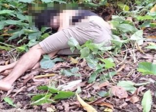 IMAGENS FORTES! Homem de aparência jovem é encontrado morto em área de mata no bairro Planalto, Zona Centro-Oeste de Manaus. VEJA VÍDEO