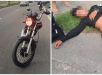 Homem supostamente embriagado cai com motocicleta e sofre graves ferimentos na Avenida Torquato Tapajós, Zona Centro-Sul de Manaus. VEJA VÍDEO