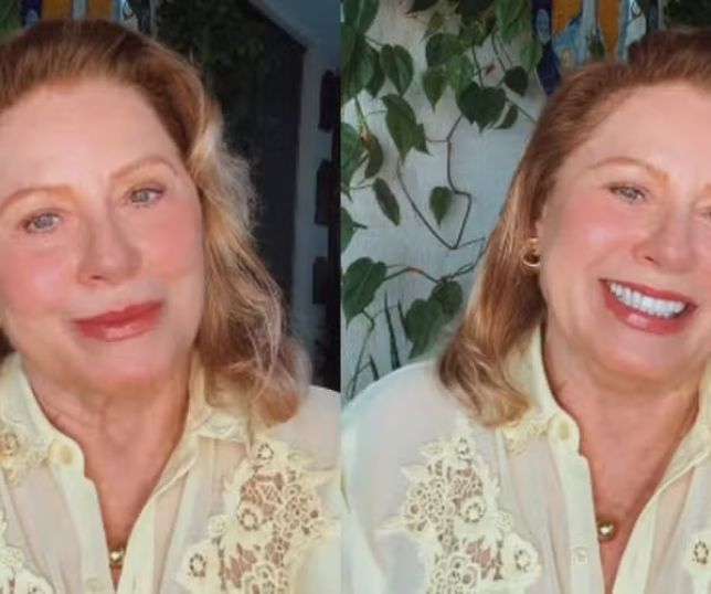 Vera Fischer confunde seguidores com mensagem de Páscoa e brinca: 'Traz sorte'