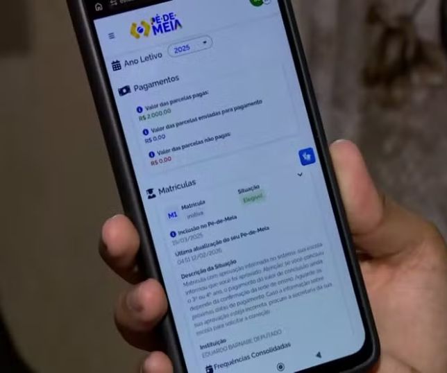 Estudantes podem consultar elegibilidade do Pé-de-Meia 2026 e entender critérios para receber o benefício