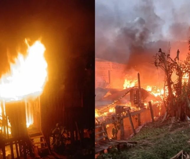 Incêndio devastador destrói casas e deixa famílias desabrigadas no interior do Amazonas. VEJA VÍDEOS