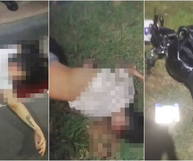 IMAGENS FORTES! Casal morre no local após queda brusca com motocicleta na Avenida das Torres, Zona Norte de Manaus. VEJA VÍDEOS
