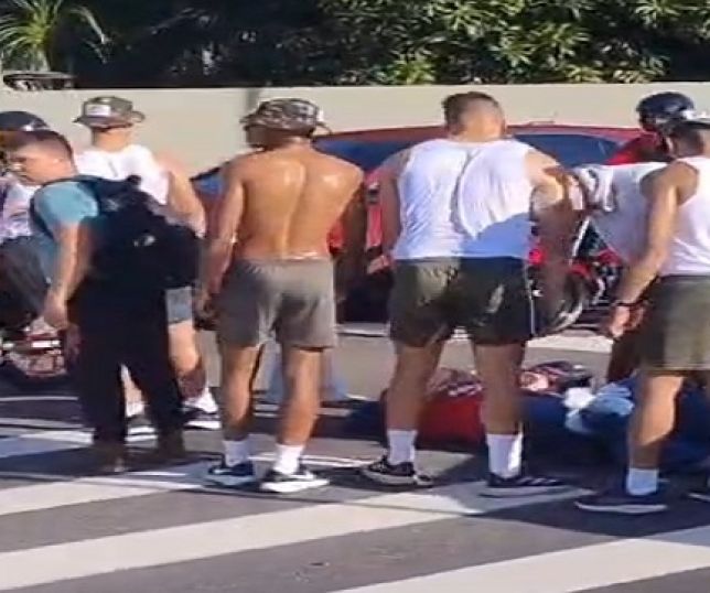 Mulher fica em estado grave após ser atropelada violentamente na avenida Constantino Nery, Zona Centro-Sul de Manaus. VEJA VÍDEOS