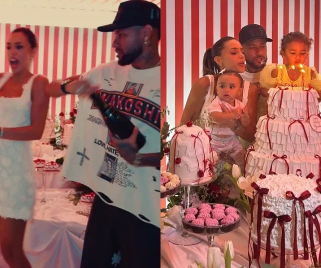 Vídeo revela troca de carinho entre Neymar e Biancardi durante aniversário
