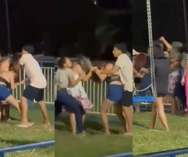 CONFUSÃO NO PARQUINHO: discussão termina em briga e assusta moradores em Urucurituba, Região Metropolitana de Manaus. VEJA VÍDEO