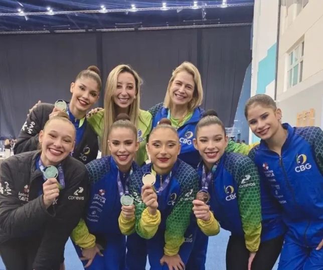 Brasil conquista nova prata na Copa do Mundo de ginástica rítmica e mostra evolução