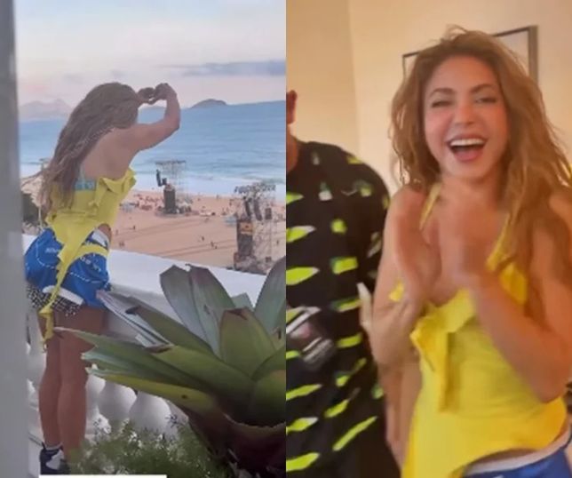 Shakira acena para fãs no Rio e se prepara para show histórico em Copacabana