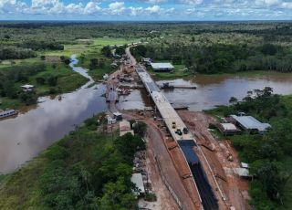Ponte do Autaz Mirim avança para fase final e deve ser liberada em abril na BR-319