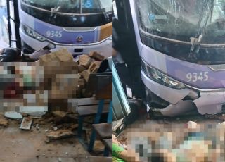 IMAGENS FORTES! TRAGÉDIA! Ônibus perde freio, invade rodoviária e mata passageiros no interior da Bahia. VEJA VÍDEO