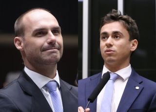 Eduardo Bolsonaro critica Nikolas Ferreira e diz que deputado se elegeu com apoio bolsonarista