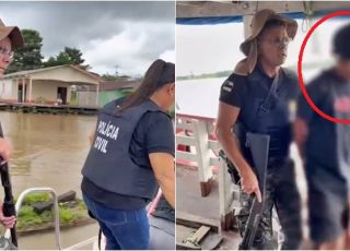 Policia cumpre mandado de prisão de homem por tentativa de estupro de vulnerável e ameaça de morte contra criança de oito anos na zona rural de Manacapuru. VEJA VÍDEO E REPORTAGEM DO 'PORTAL DO ZACARIAS' AO VIVO 