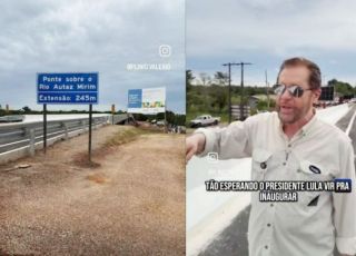 Plínio Valério critica ''esculhambação'' e cobra inauguração de ponte na BR-319. VEJA VÍDEO