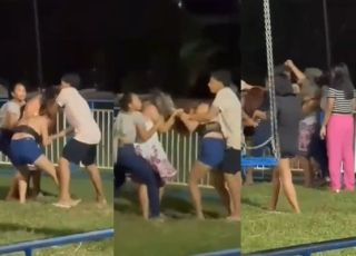 CONFUSÃO NO PARQUINHO: discussão termina em briga e assusta moradores em Urucurituba, Região Metropolitana de Manaus. VEJA VÍDEO