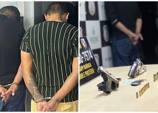Rocam prende dois assaltantes com armas de fogo e munições após assalto em auto peças no bairro Cachoeirinha, Zona Sul de Manaus. VEJA VÍDEO E REPORTAGEM DO 'PORTAL DO ZACARIAS' AO VIVO
