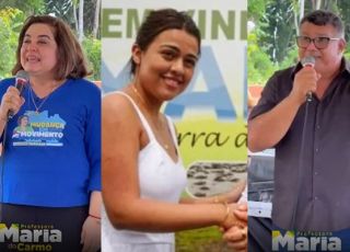 POLÊMICA NO INTERIOR: comitiva de Maria Enxofre do Carmo reúne investigada por tráfico e condenado por corrupção. VEJA VÍDEOS