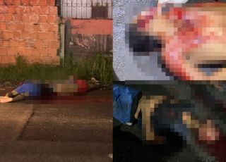  IMAGENS FORTES! Dois homens amarrados são retirados de carro e executados a tiros no bairro Cidade de Deus, Zona Norte de Manaus. VEJA VÍDEOS E REPORTAGEM DO 'PORTAL DO ZACARIAS' AO VIVO