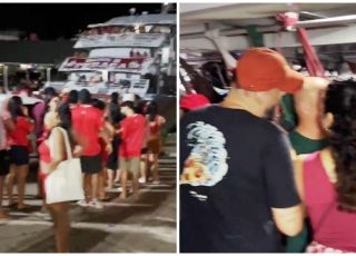 Superlotação do barco gerou muita confusão entre torcedores do Boi Garantido no Porto de São Raimundo, Zona Oeste de Manaus. VEJA REPORTAGEM DO 'PORTAL DO ZACARIAS' AO VIVO