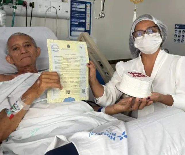 Emocionante: Paciente com câncer realiza cerimônia de casamento no Hospital Rio Negro, em Manaus