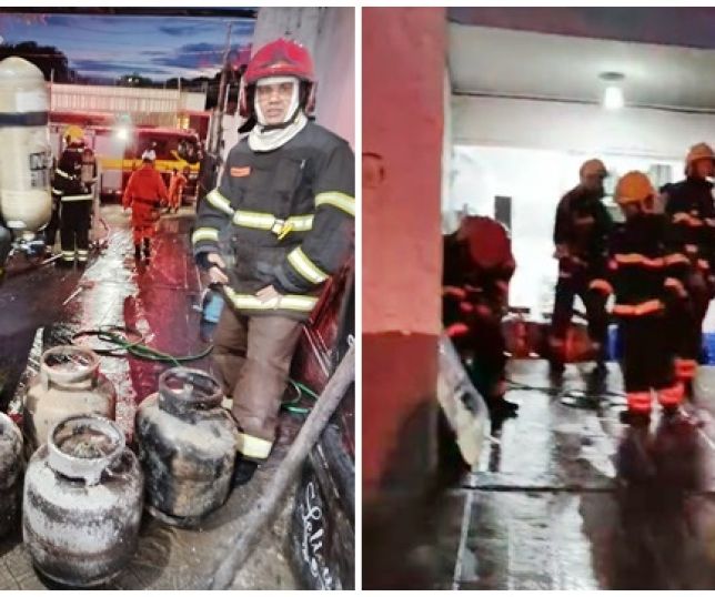 Incêndio provoca destruição em cozinha de buffet após vazamento de gás no bairro de Adrianópolis, Zona Centro-Sul de Manaus. VEJA VÍDEOS E REPORTAGEM DO 'PORTAL DO ZACARIAS' AO VIVO
