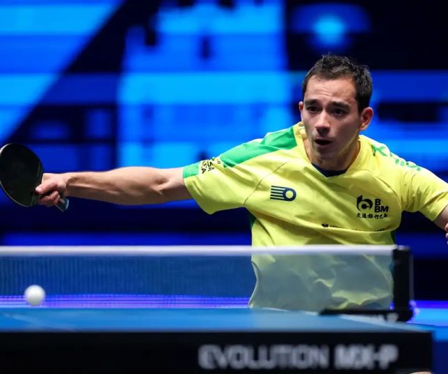 Brasil cai para a França nas quartas do Mundial de tênis de mesa