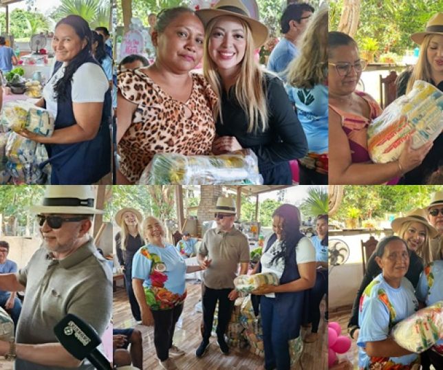 Antônio Zacarias distribui dezenas de cestas de alimentos para mães do Ramal do Pau Rosa em homenagem ao dia das mães. VEJA REPORTAGEM DO 'PORTAL DO ZACARIAS'