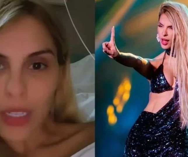 Cantora da Calcinha Preta é internada às pressas e falta em show no Piauí