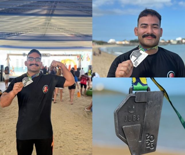 Lutador amazonense sagra-se vice-campeão de beach wrestling no JUBs Praia 2026