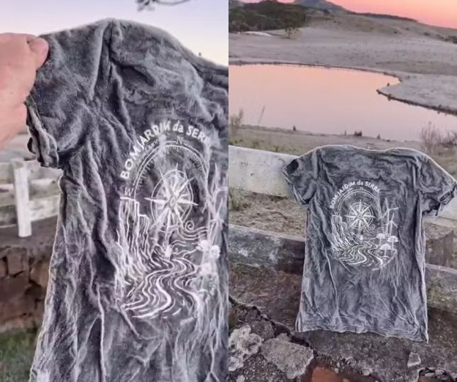 Camiseta congelada e sensação de -46°C marcam amanhecer de frio extremo na Serra de SC