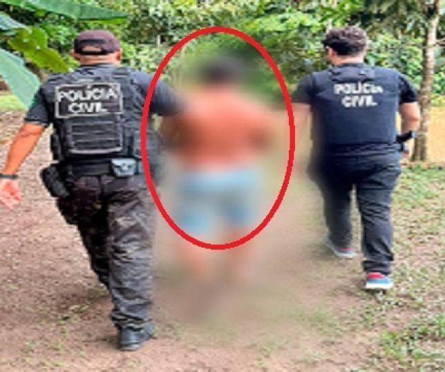 Policiais da DEP prendem homem por estupro de crianças e adolescentes da mesma família no município de Tabatinga, interior do Amazonas